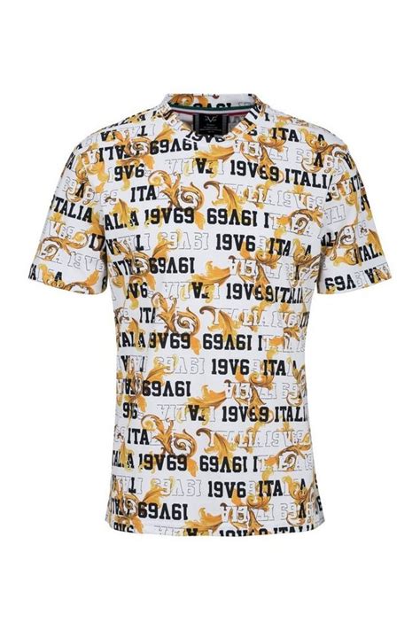 versace v19-69 italia lion head t-shirt crystals|Versace 19v69 for sale .